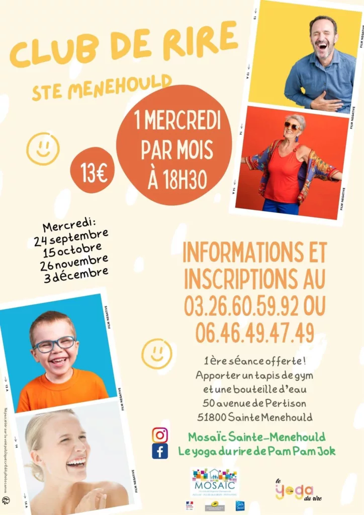 Yoga du Rire | Club de Rire Mosaïc | Sainte-Menehould